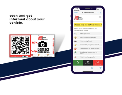QR Stickers for Car – Get Notified Instantly When Your Car is Parked Wrong