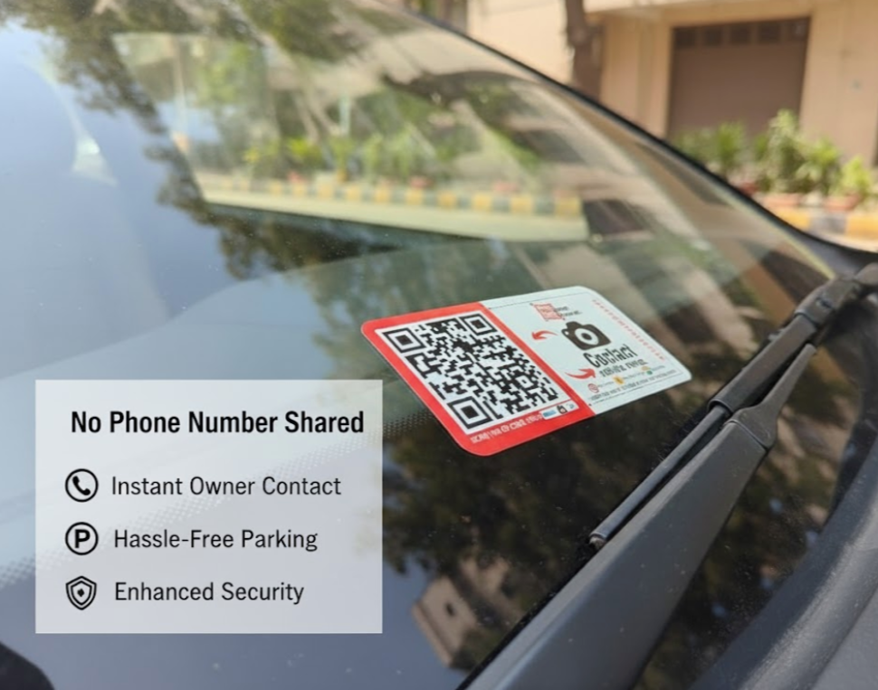 QR Stickers for Car – Get Notified Instantly When Your Car is Parked Wrong