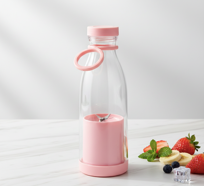 Portable Blender Juicer – 6 Blade USB Rechargeable Smoothie & Shake Maker