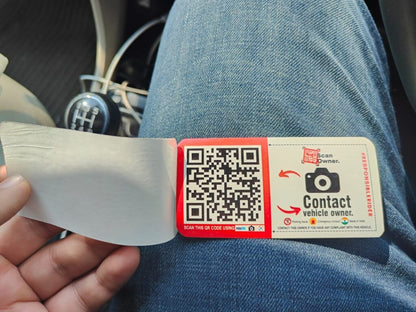 QR Stickers for Car – Get Notified Instantly When Your Car is Parked Wrong